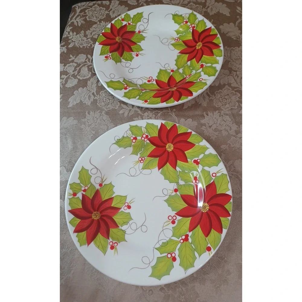 VTG 2 Pier 1 Poinsettia Christmas 11
